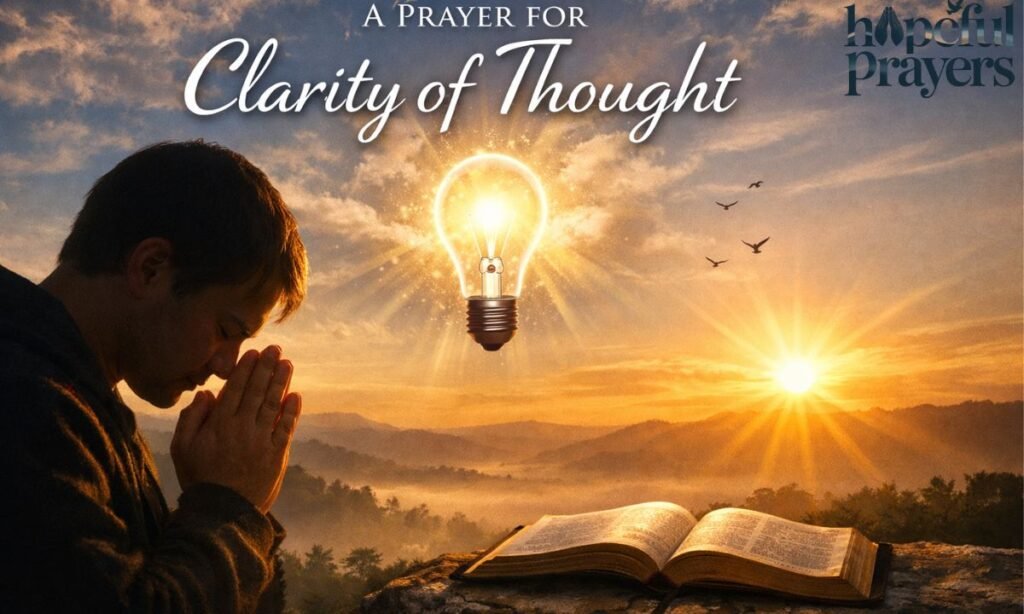 A Prayer for Clarity of Thought