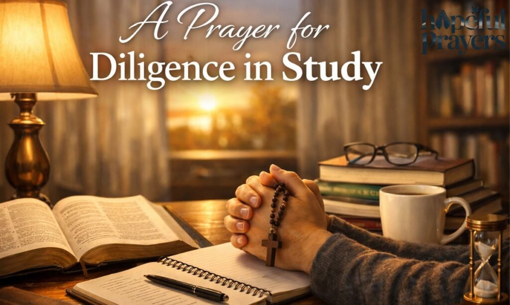 A Prayer for Diligence in Study