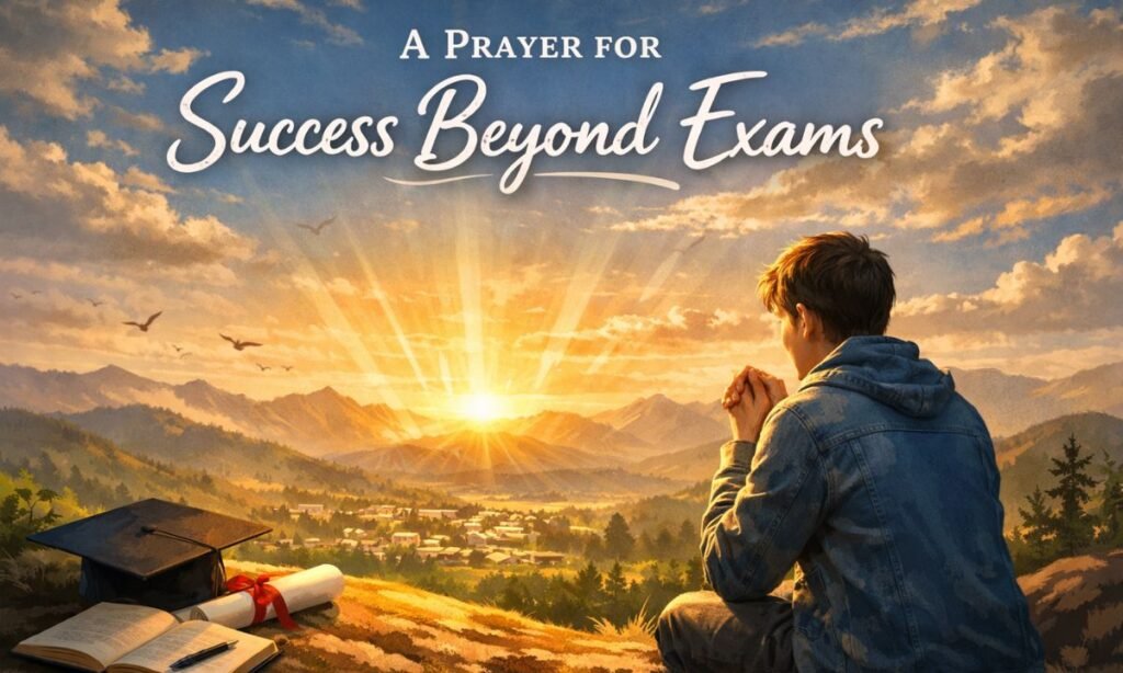 A Prayer for Success Beyond Exams