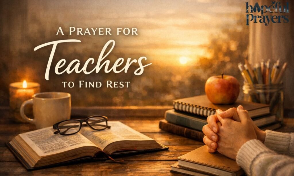 A Prayer for Teachers to Find Rest