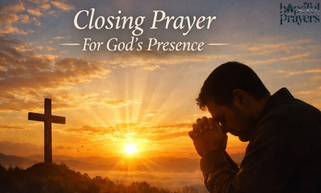 Closing Prayer For God’s Presence