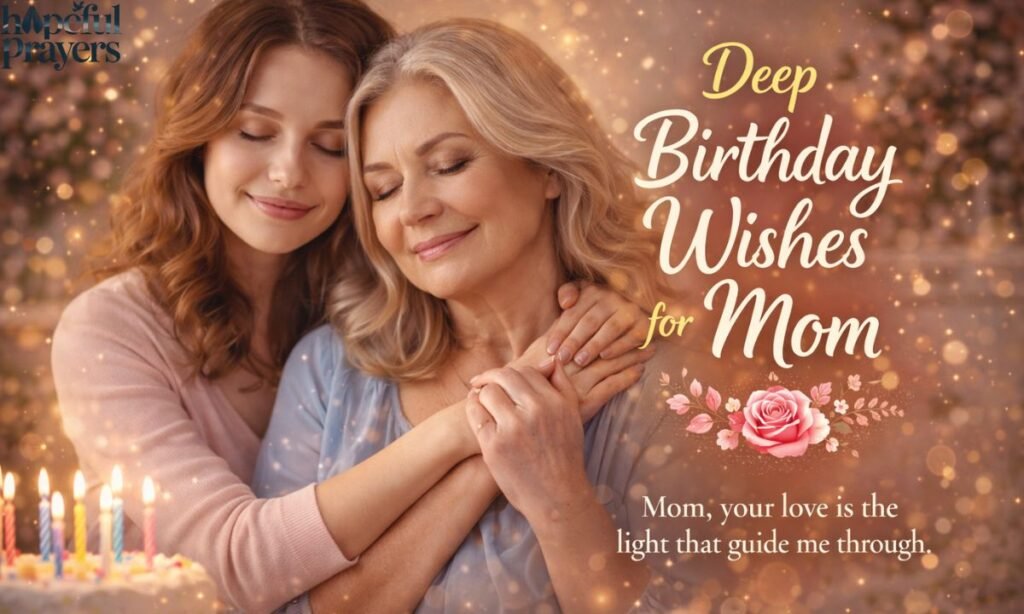 Deep birthday wishes for mom