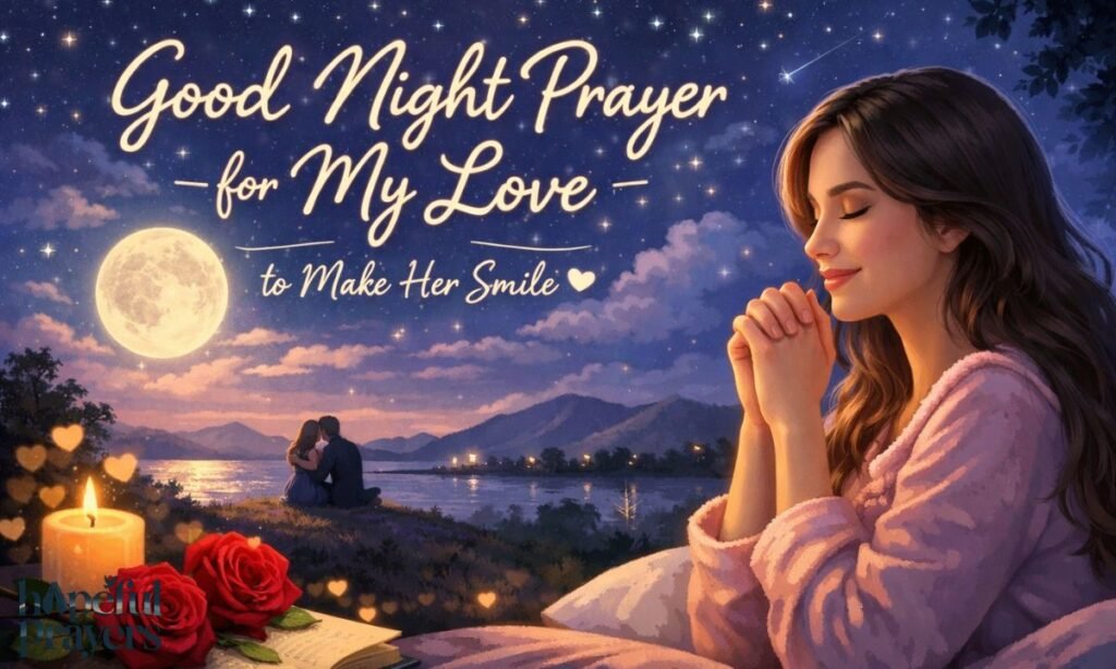 Good Night Prayer for my love to make her smile