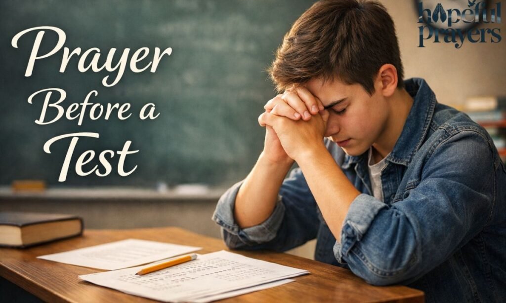 Prayer Before a Test