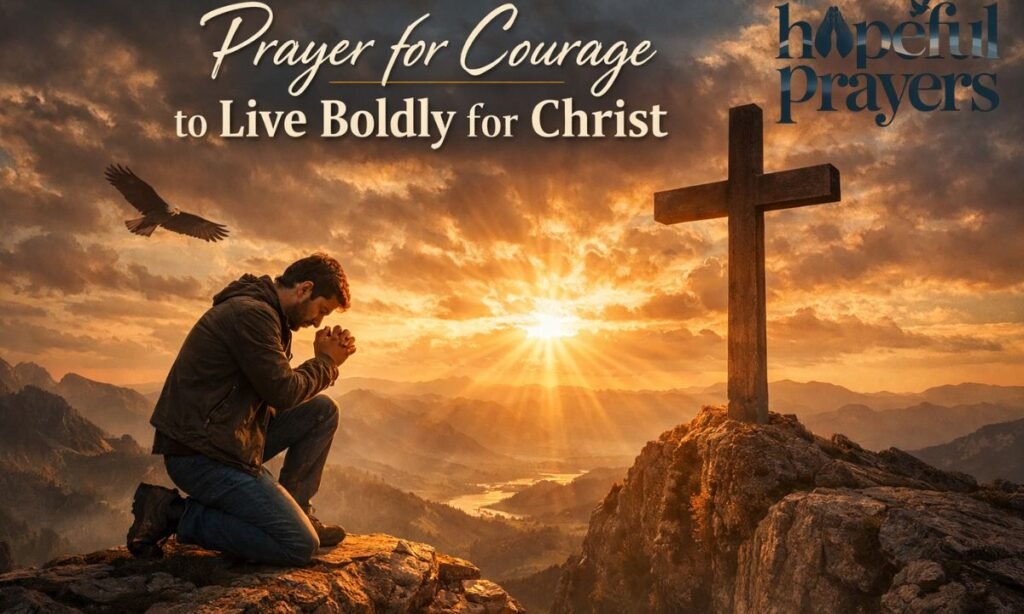 Prayer for Courage to Live Boldly for Christ