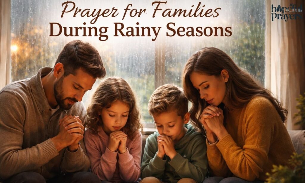 Prayer for Families During Rainy Seasons