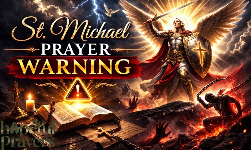 St. Michael Prayer Warning