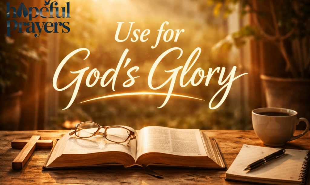 Use for God’s Glory