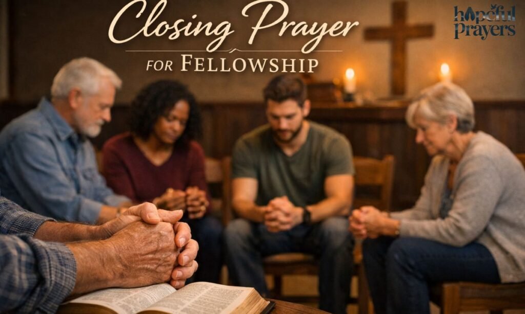 closing prayer for fellowship