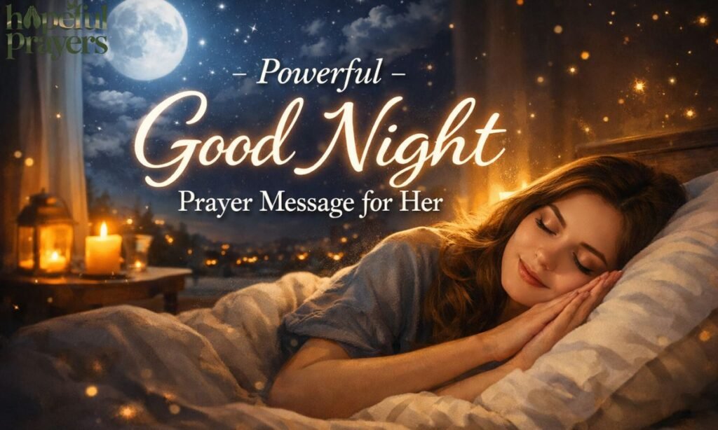powerful good night prayer message for her