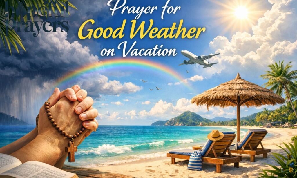 prayer for good weather on vacation