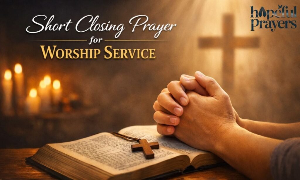 short closing prayer for worship service
