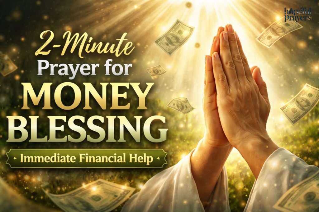 2-Minute Prayer for Money Blessing Immediate Financial Help