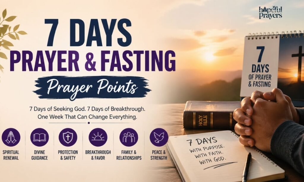 7 days prayer and fasting prayer points