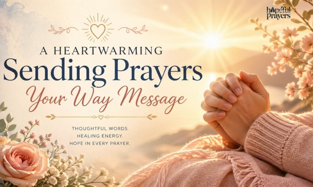 A Heartwarming Sending Prayers Your Way Message