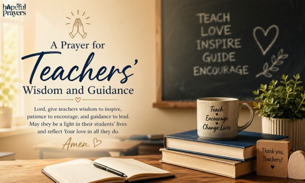 A Prayer for Teachers’ Wisdom and Guidance