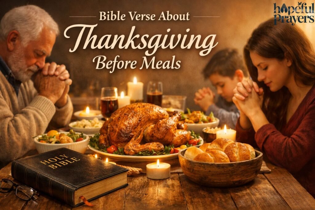 Bible Verse About Thanksgiving Before Meals