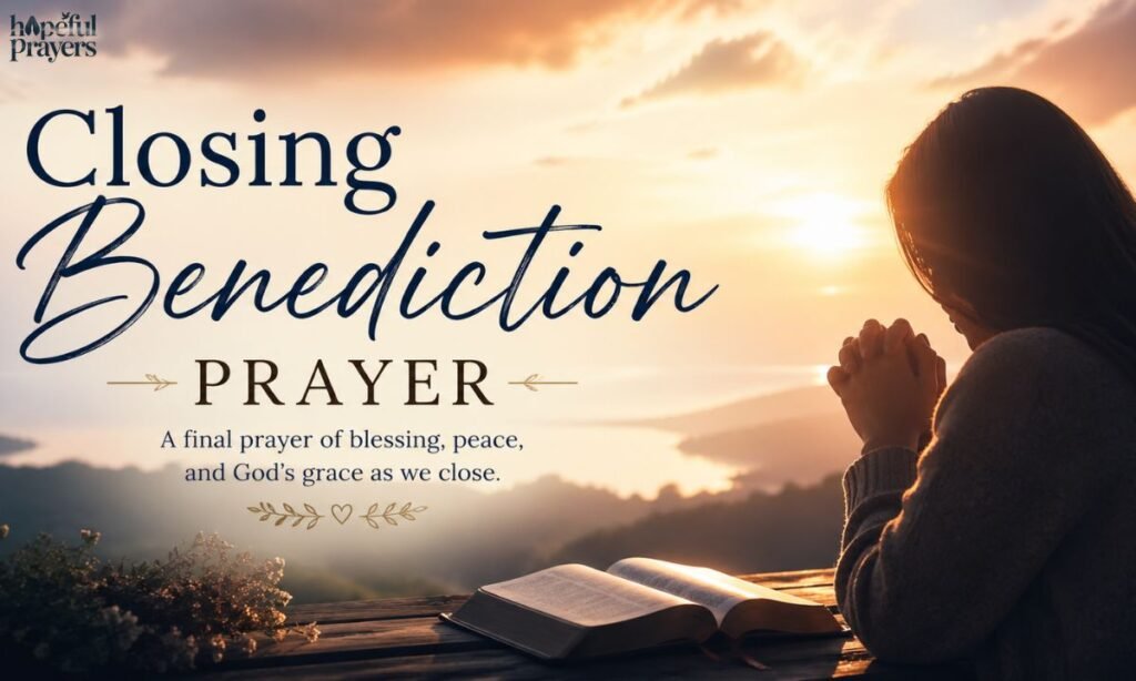Closing benediction prayer