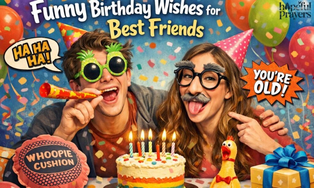 Funny Birthday Wishes for Best Friends