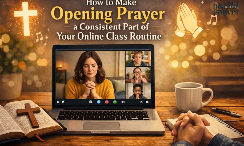 How to Make Opening Prayer a Consistent Part of Your Online Class Routine