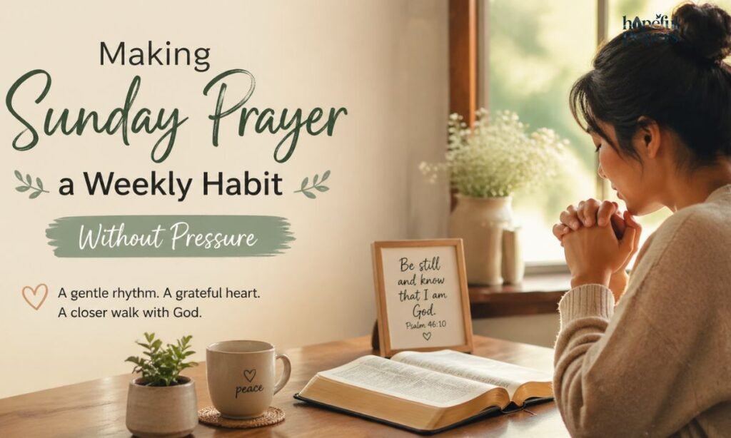 Making Sunday Prayer a Weekly Habit Without Pressure