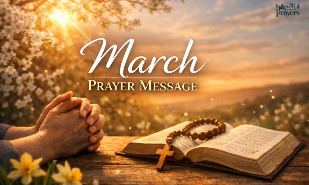 March Prayer Message