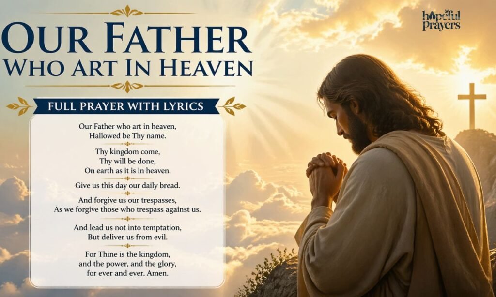 Our Father Who Art In Heaven Full Prayer With Lyrics