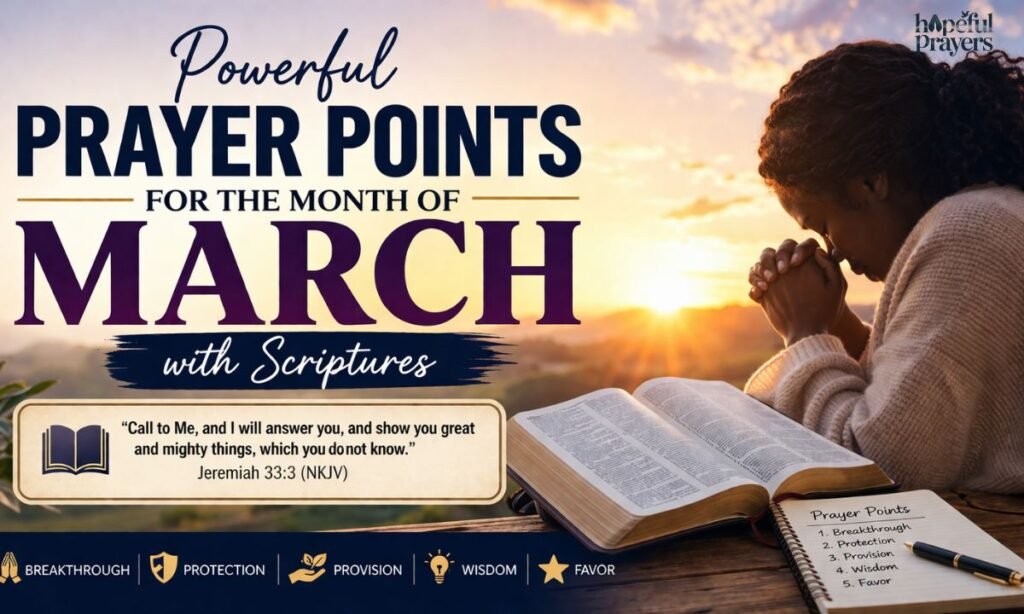_Powerful Prayer Points for the Month of March with Scriptures