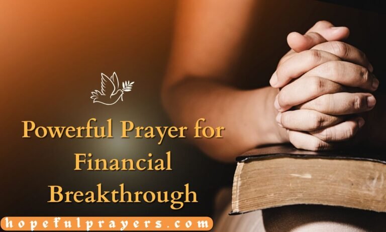 Powerful Prayer for Financial Breakthrough