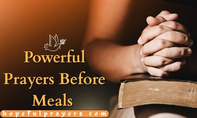 Powerful Prayers Before Meals