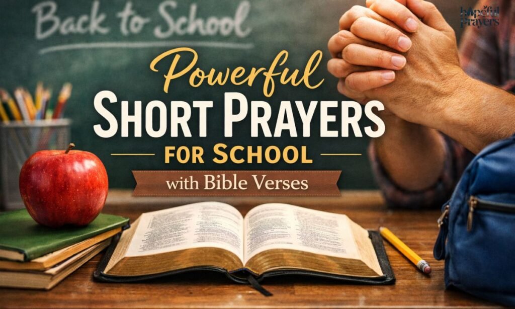 Powerful Short Prayers for School with Bible Verses