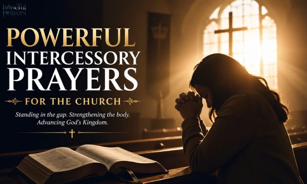 Powerful intercessory prayers for the church