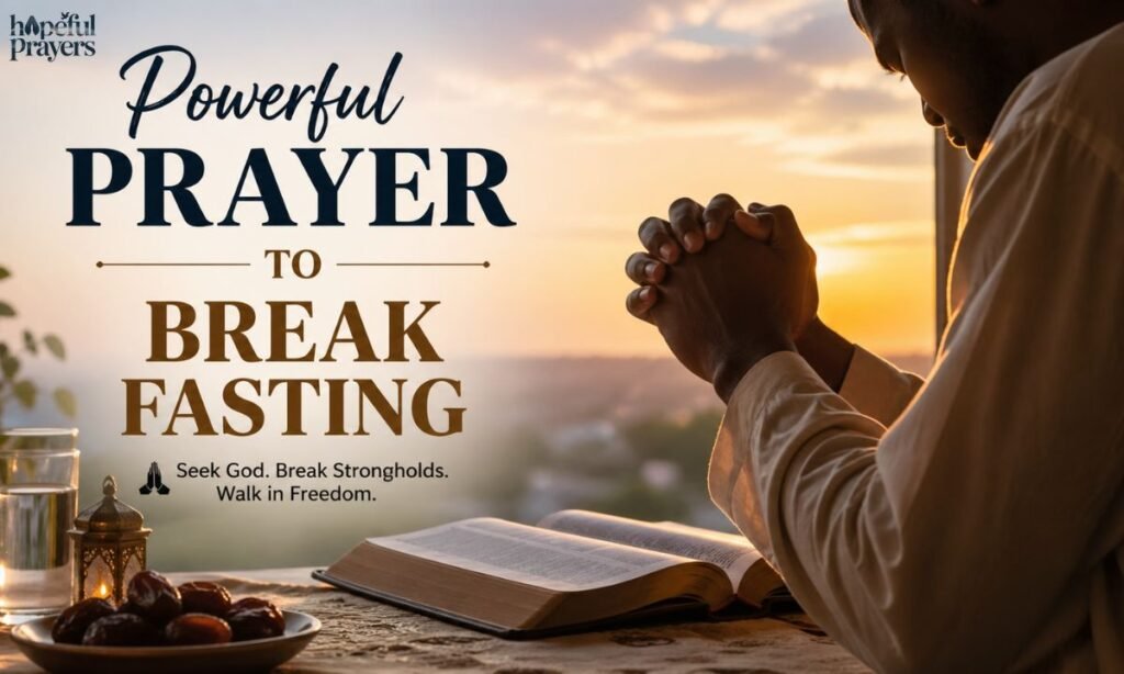 Powerful prayer to break fasting