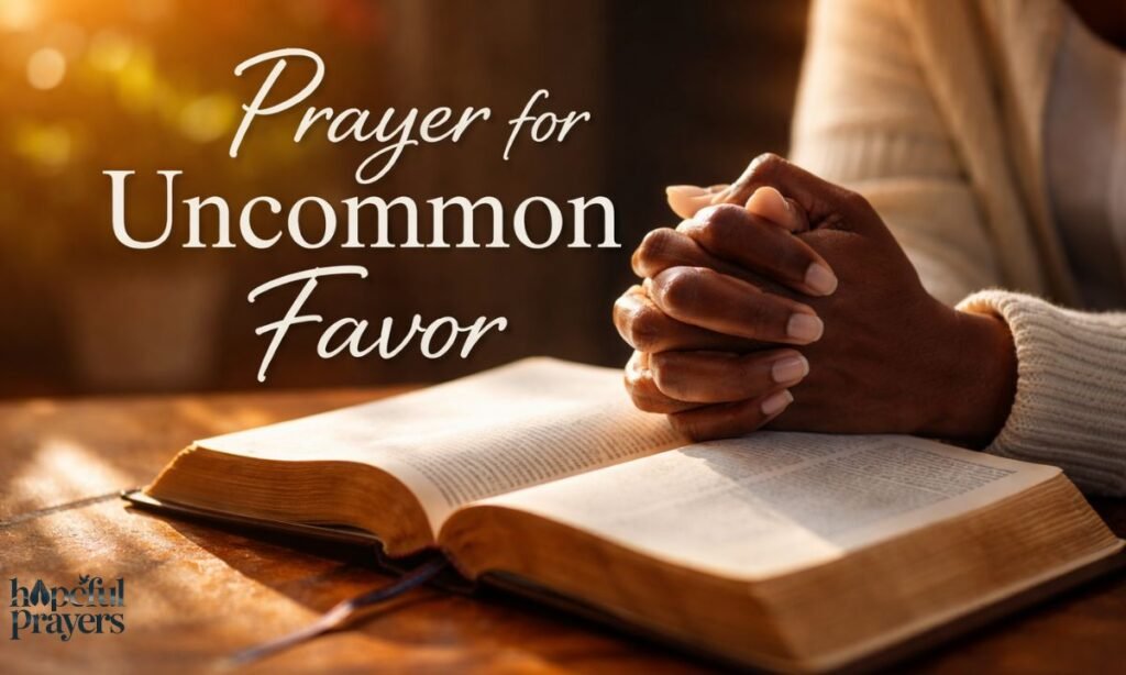 Prayer For uncommon Favor