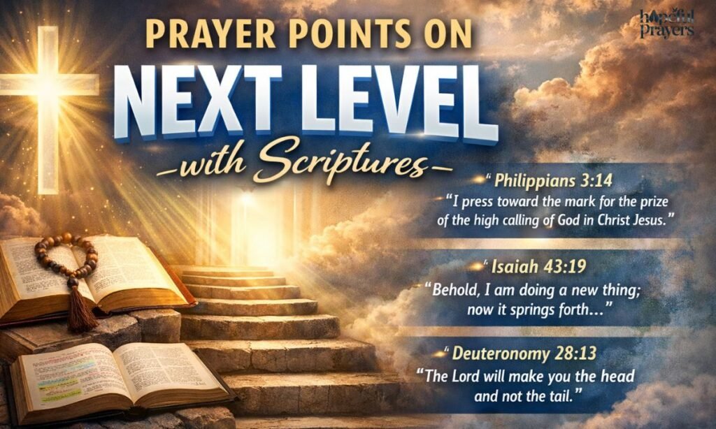 Prayer Points on Next Level with Scriptures