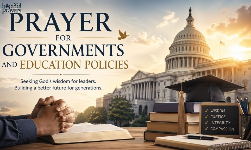 Prayer for Governments and Education Policies
