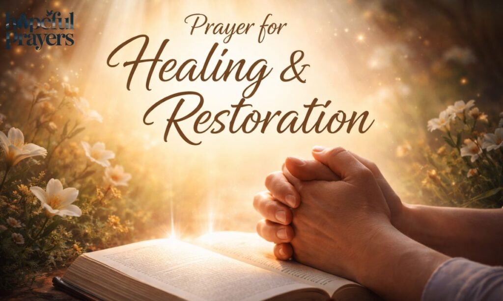Prayer for Healing and Restoration