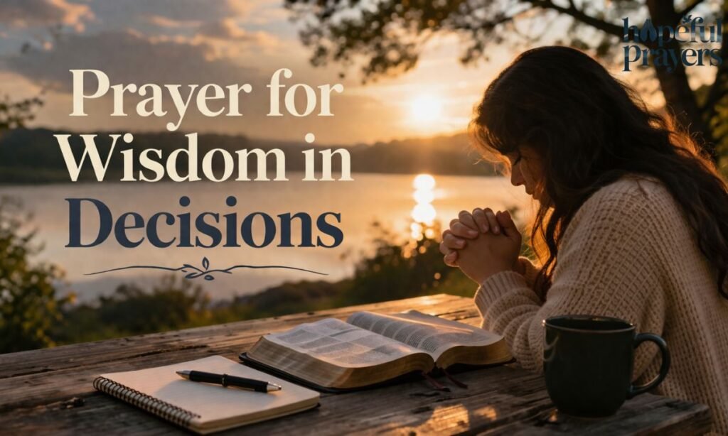 Prayer for Wisdom in Decisions