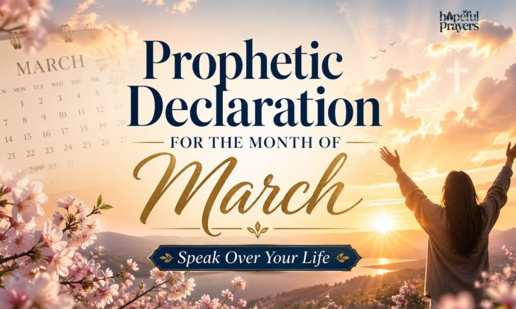 Prophetic Declaration for the Month of March (Speak Over Your Life)
