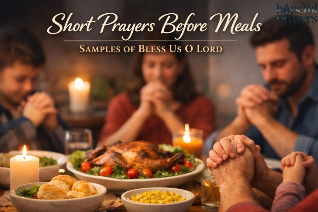 Short Prayers Before Meals Samples Of Bless Us O Lord