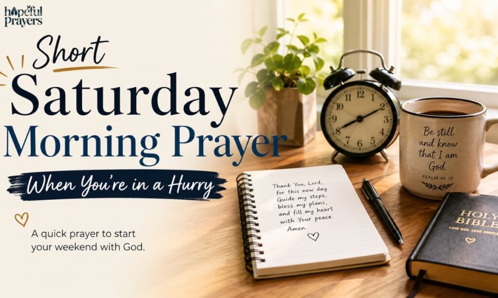 Short Saturday Morning Prayer When You’re in a Hurry