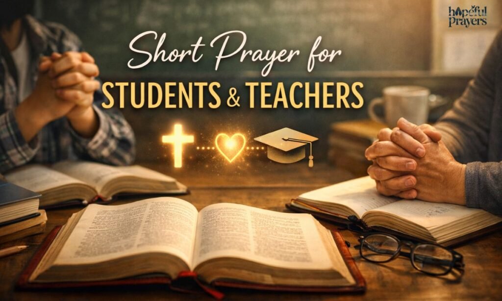 Short prayer for students and teachers
