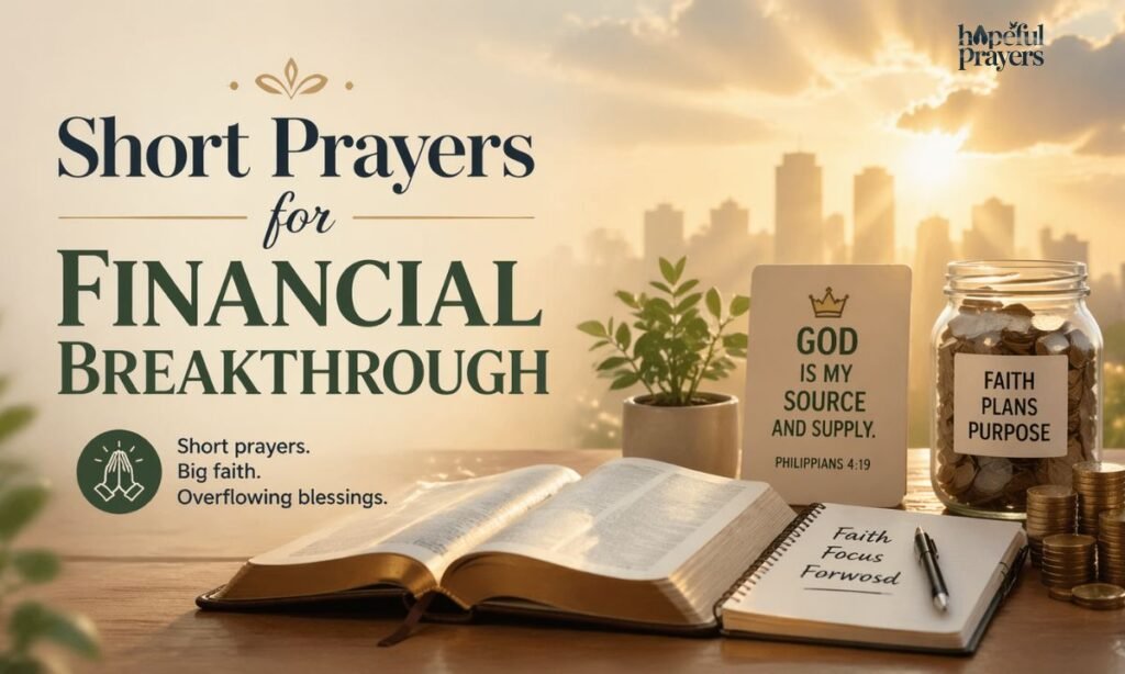 Short prayers for financial breakthroughv