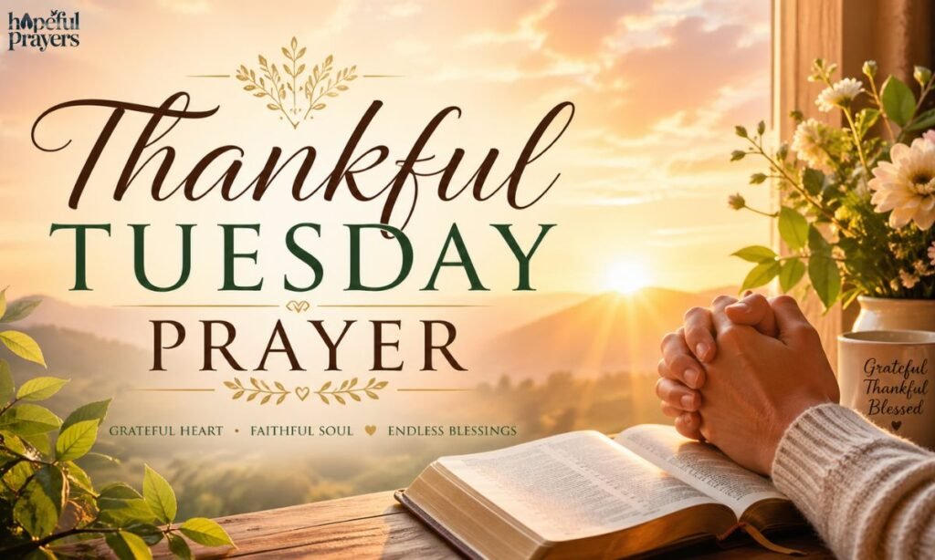 Thankful Tuesday prayer