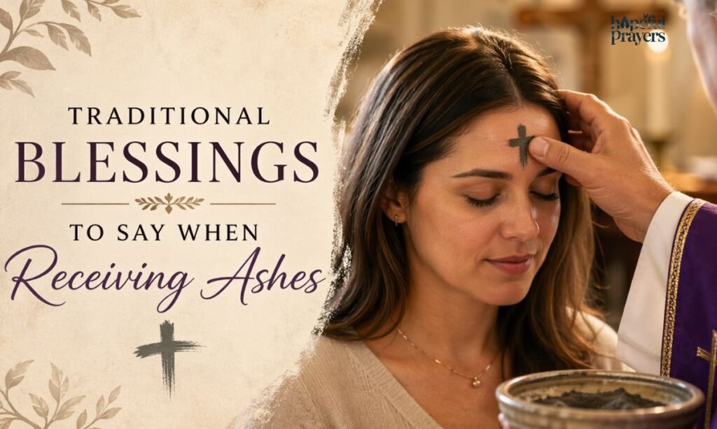 Traditional Blessings to Say When Receiving Ashes