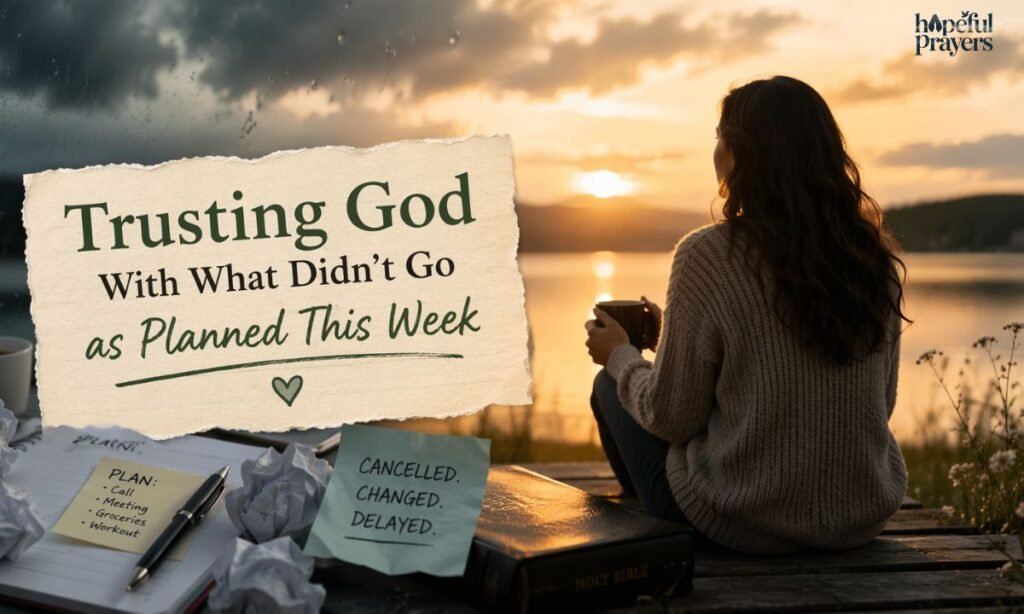Trusting God With What Didn’t Go as Planned This Week