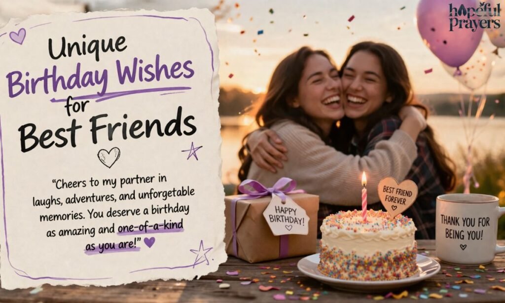 Unique Birthday Wishes for Best Friends