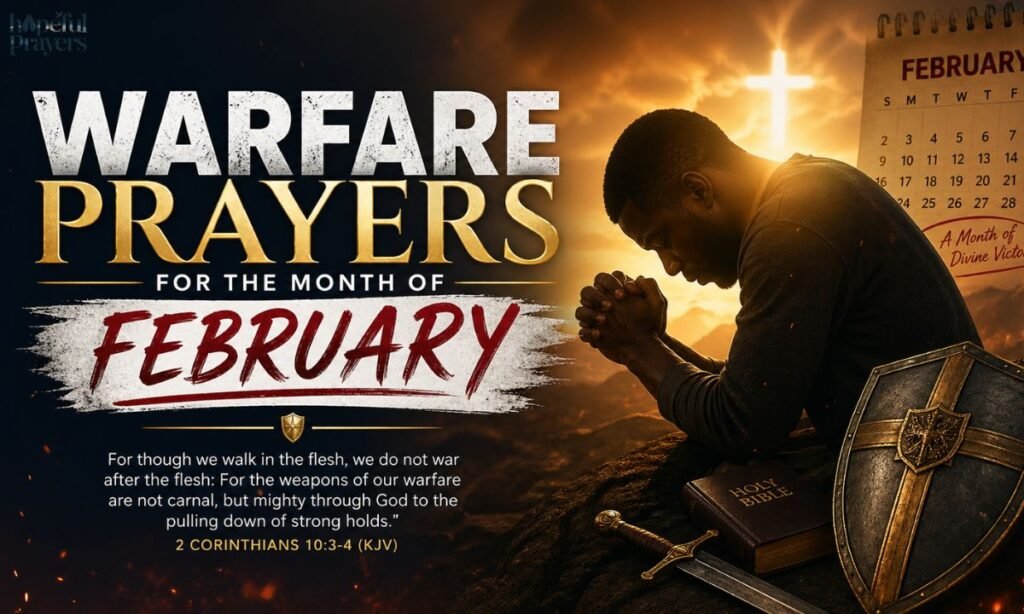 Warfare prayers for the month of February
