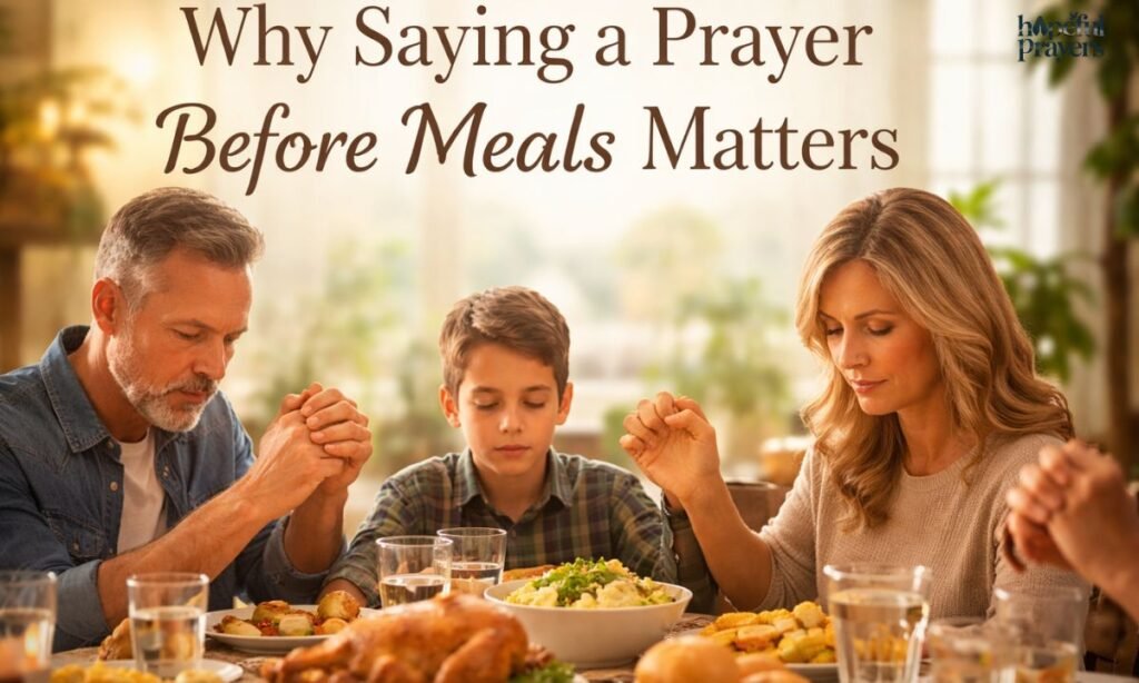 Why Saying a Prayer Before Meals Matters