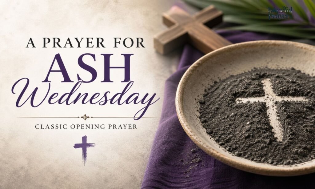 a prayer for ash wednesday classic opening prayer